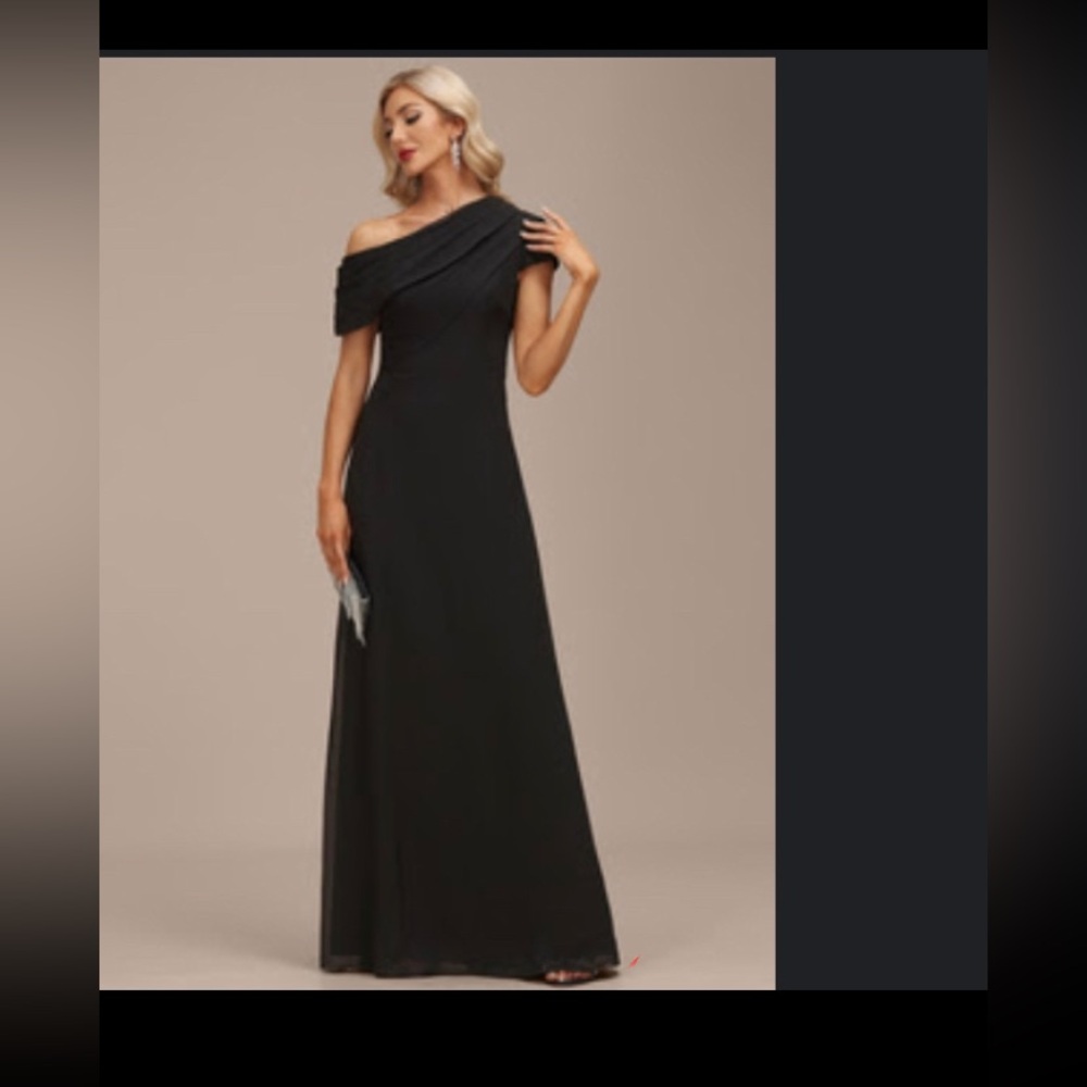 NWT JJ’s House Slate Blue A-line Floor-Lgth Chiffon Formal Dress,sz12